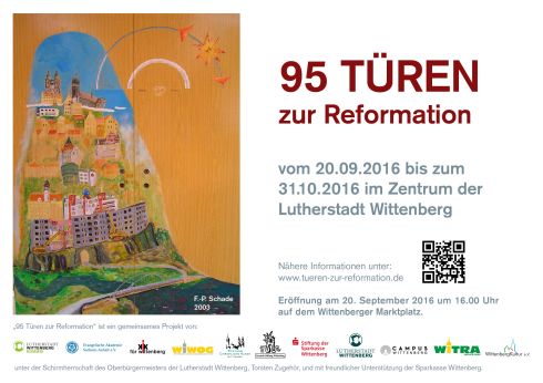 Postkarte für 95 Türen der Reformation