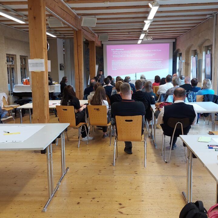 Ca. 50 Leute bei der Diskussion des Jugendforums zur geplanten Fusion der Wittenberger Gymnasien