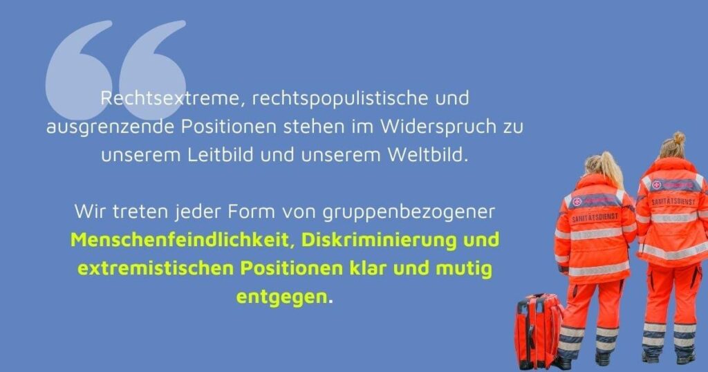 Johanniterjugend - Statement gegen rechts