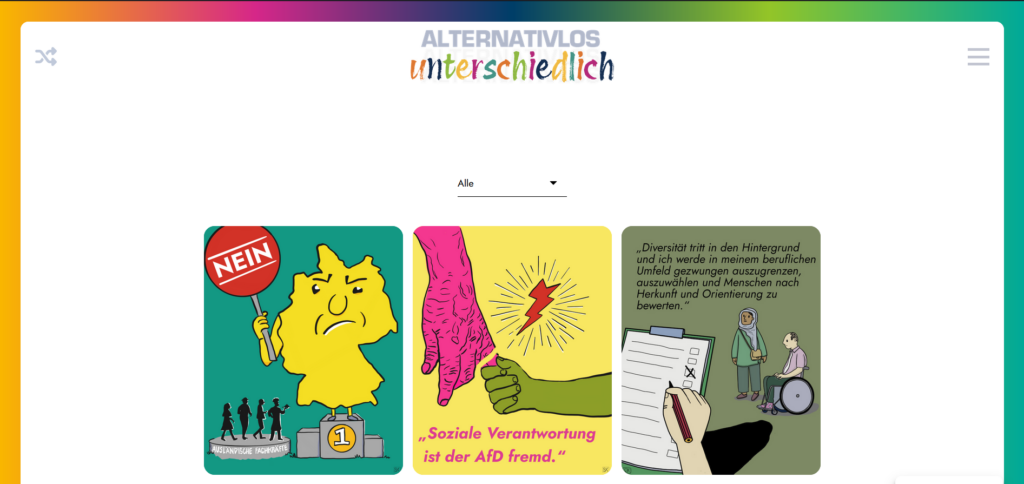 Webseite alternativlos-unterschiedlich.de