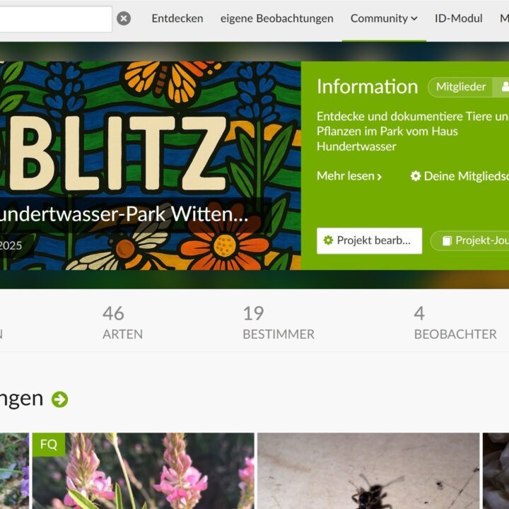 Screenshot BIOBLITZ